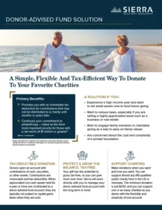 Donor-Advised Fund Solution