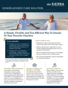 Sierra Investment Management - Donor-Advised Fund Solution (2024)